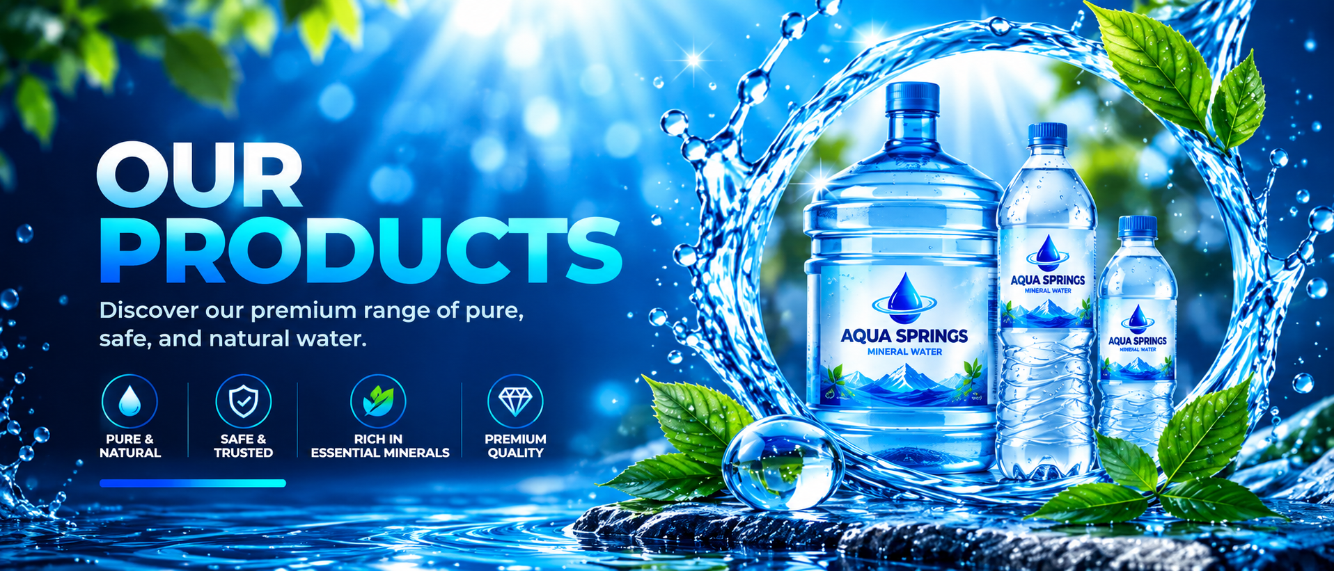 Aqua Springs product range